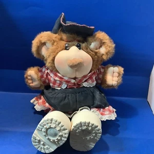 Vintage Furskin Ceceila Bear  Cowgirl Plush 15" By Xaviet Roberts - Picture 1 of 8