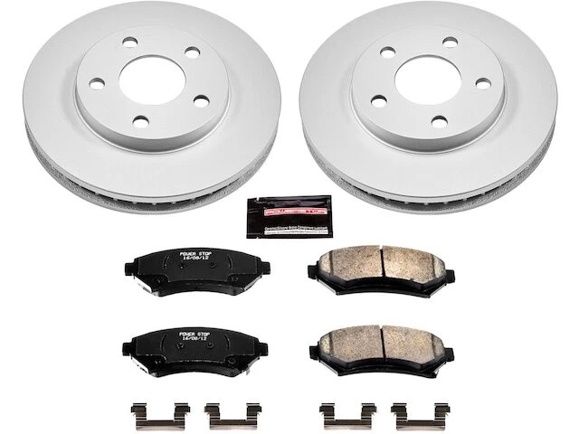 Kit de pastillas y rotores de freno delantero Power Stop 84HN73M compatible con Buick Century 1997-2005 Foto 1 de 1