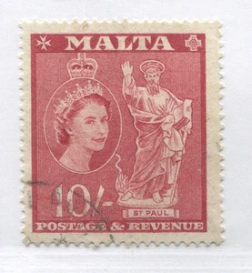Malta QEII 1956 10/ used - Picture 1 of 1