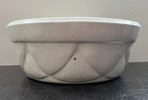 Antique Manley Art Deco Pottery Bowl Stoneware 9" Arched Design Pattern USA Made - Imagen 1 de 6
