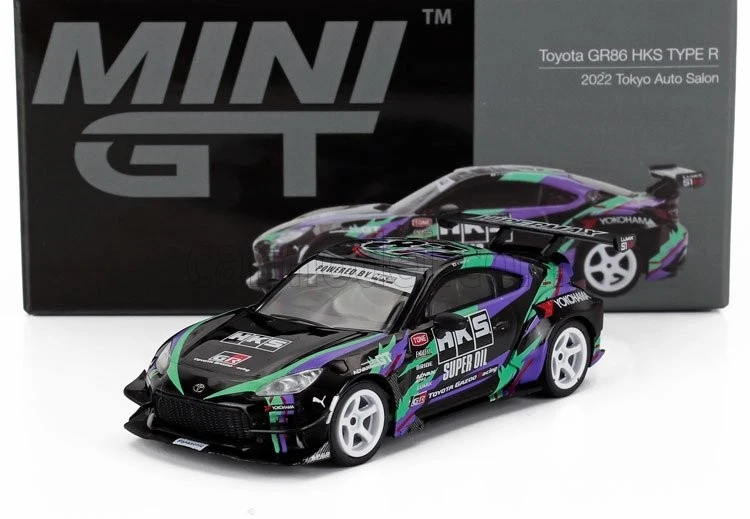 1/64 MINI-GT - TOYOTA - GR86 HKS TYPE R TOKYO AUTO SALON RHD 2022 MGT01005-R - Immagine 1 di 1