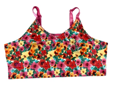 Cinta Rubí Demiette Vibrante Herencia Floral Flor Soporte Completo Talla 32 #1799 Foto 1 de 4