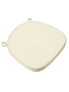 Cojín trasero cruzado de tela marfil de 2" de grosor de Chivari - Imagen 1 de 7