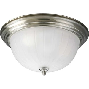 Progress Lighting P3818 3 Light Flush Mount Ceiling Fixture - Nickel - Picture 1 of 2