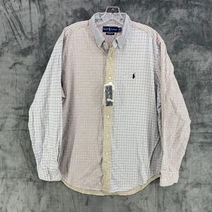 Camicia Ralph Lauren Fox Fields multicolore check logo pony vestibilità classica grande nuova con etichette - Foto 1 di 18