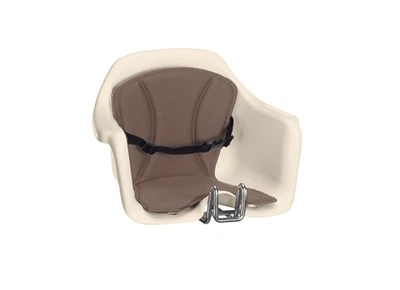 SEGGIOLINO ANTERIORE BICI BAMBINO ATTACCO MANUBRIO BICICLETTA 15KG GRIGIO BEIGE - Immagine 1 di 3