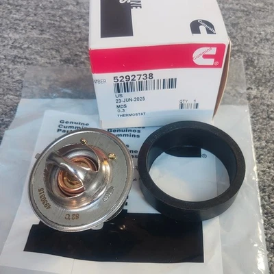 5292738 Termostato Cummins 180 Grados 54MM Rep 3972071 Se Adapta a 5.9L BS3 ISB ISL QSB Foto 1 de 3
