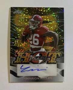 2024 Leaf Hot Flash Jamarion Miller Hot Flash Rookie Auto #’d 1/1 Alabama - Picture 1 of 2