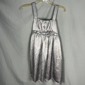 Holiday Editions Girls Dress Silver. Size 14/16 - Picture 1 of 3