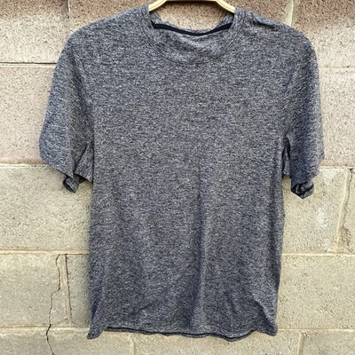 Lululemon Gray Shirt Short Sleeve Stretch Reflective Gym Men's Medium - Image 1 of 4