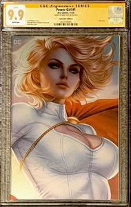POWER GIRL #1 CGC 9.9 SS ARIEL DIAZ SIGNED NYCC VIRGIN FOIL Ltd 1000 |not 9.8| - Picture 1 of 3