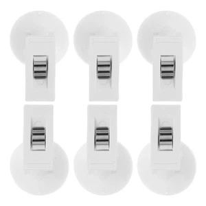 6 Pcs Multipurpose Suction Cup Clip Travel Holder Business Vehicle Accessories - Photo 1 sur 12