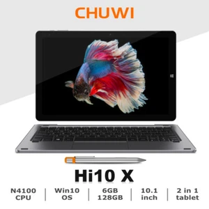 CHUWI Hi10 X 10" Windows Tablet Set Keyboad Stylus 3 In 1 Intel N4120 PC 6+128GB - Picture 1 of 12