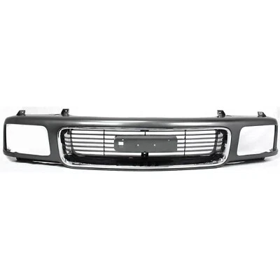 New Grille For 1995-1997 GMC Jimmy Sonoma Chrome Shell with Silver Insert Plasti Foto 1 de 4