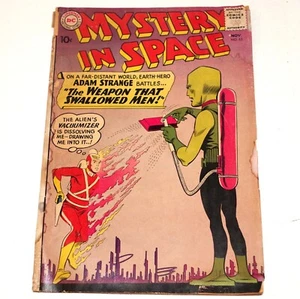 Mystery In Space #63 Adam Strange Fair Condition Stains Chips Tears Spine Roll - Picture 1 of 8