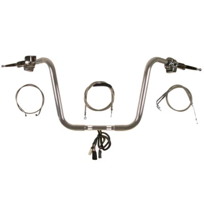 Manillar Ape Hanger 1 1/4" cromado 14" CKit 2007-2010 Harley-Davidson Softail Foto 1 de 4