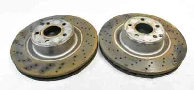 04-09 Juego de 2 discos de rotor de freno delantero izquierdo y derecho Cadillac XLR OEM Foto 1 de 4
