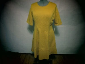 London Times Gold Midi Dress size 14 Calf Length - Picture 1 of 8