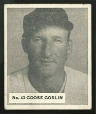 1936 V355 WORLD WIDE GUM CANADIAN GOUDEY 43 GOOSE GOSLIN CENTERED DETROIT TIGERS