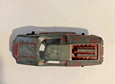 antique Tootsietoy metal car Fiat Abarth 2 1/2" red w/paint loss - Image 1 of 4