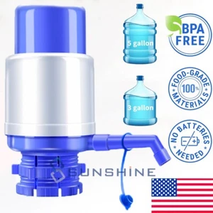 Manuelle Wasserpumpe für 5 Gallonen Flasche - Handdruck Wasserspender Top Kannen - Bild 1 von 17