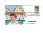 Lou Gehrig Yankees June 10th 1989 Hand Painted Mike Rawlins FDC Envelope 39/115