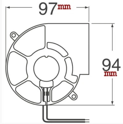 SUNON SQUIRREL fan PMB1297PYB1-AY 3-pin, 8.6 Watts(AIC RMC-2A fan) - Image 1 of 4