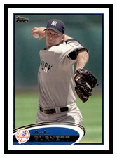 2012 Topps #209 A.J. BURNETT New York Yankees ~D4H