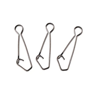 200pcs Fishing Snaps Swivels Stainless Steel Hooked Snap Lure Connector Tackle - Picture 1 of 6