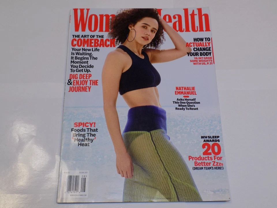 Women's Health Magazine July August 2021 Nathalie Emmanuel Spicy Healthy Foods + Foto 1 de 1