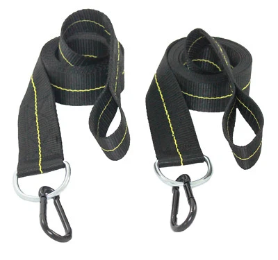 Hammock Straps - With Carabiner - 2 Inch X 8 Foot - Heavy Duty 4,000 Webbing - Image 1 of 3