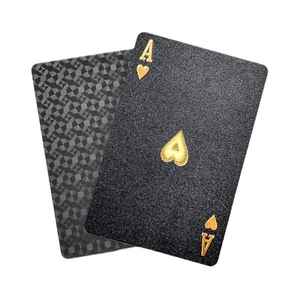 Diamante Impermeable Negro Tarjetas de Juego, Baraja de Cartas, HD, Tarjeta de Poker - Imagen 1 de 12