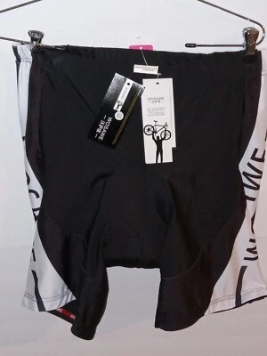 Wosawe 2XL XXL Cycling Shorts Brand New With Tags Black And White NWT - Image 1 of 4