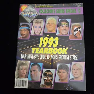 NICE 1993 WCW Wrestling Magazine Yearbook Complete Cards Sting Steve Austin - Picture 1 of 11