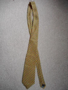 Mens Tie-ROBERT TALBOTT-yellow/blue/green/orange butterfly 100% Silk "Hand Sewn" - Picture 1 of 4