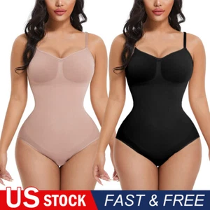 Laides Seamless Full Body Shaper Firm Tummy Control Shapewear Slimming Bodysuits - Picture 1 of 47