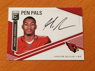 2019 Elite Pen Pals Rookie Auto #32 Hakeem Butler Iowa State Cardinals Black Ink - Image 1 of 2