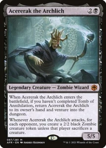 ACERERAK THE ARCHLICH Tomb of Annihilation 2 Zombie mtg Forgotten Realms Mythic - Picture 1 of 1