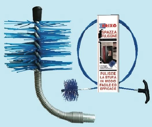 KIT SCOVOLO PER PULIZIA TUBO STUFA A PELLET D80 IN NYLON 214125 - Immagine 1 di 1