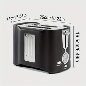 2 Slice Toaster Stainless Steel Fit Any Size Bread Drop-Down Crumb Tray in USA - Picture 1 of 5