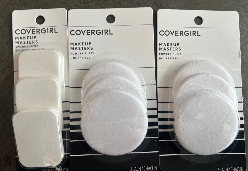 COVERGIRL Makeup Masters Powder Puffs 3 Ct 2 PK
