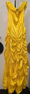 Gelbes Ballkleid im Belle Princess-Stil mit Handschuhen Erwachsene - Bild 1 von 9