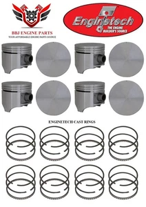 Enginetech Pistons With Cast Rings fits Chrysler Dodge 383 V8 59-71 030 040 060 - Picture 1 of 4
