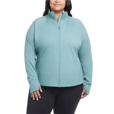 Chaqueta de pista Jockey para mujer 2XL verde azulado que absorbe la humedad para los pulgares nueva sin etiquetas Foto 1 de 4