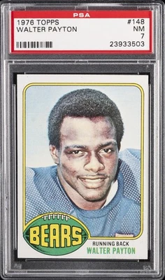 1976 TOPPS #148 WALTER PAYTON ROOKIE RC PSA 7 - Image 1 of 2