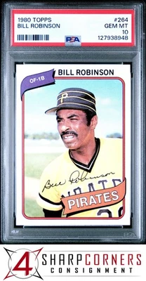Bill Robinson Pirates 1980 Topps #264 PSA 10 Foto 1 de 3