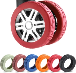 8 Pcs Upgrade Luggage Wheel Covers, Carry on Luggage Suitcases,Wear-Resistant - Picture 1 of 12