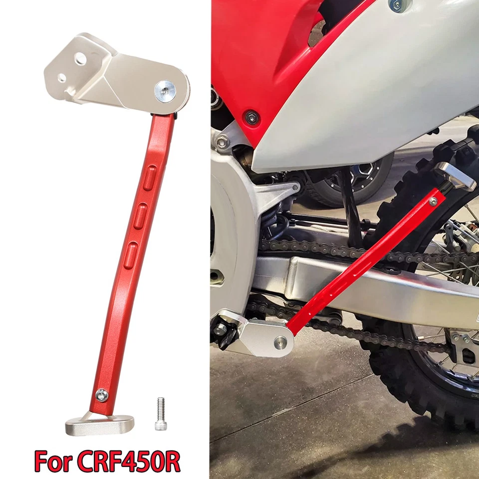 1Red Side Stand Add-On Kickstand Compatible For Honda 2013–2024 CRF450R - Image 1 of 4