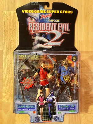Capcom Resident Evil 2 Claire Redfield & Zombie Cop Action Figure Set Toy Biz  - Image 1 of 4