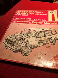 Haynes Dodge Plymouth Chrysler Min-Vans 1984-1995 Repair Manual 30010 (1231) - Picture 1 of 6